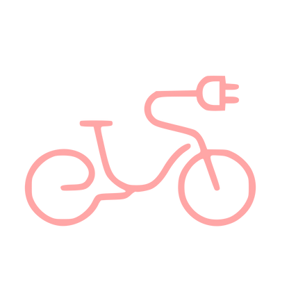 Monoline Electric Bike Logo #ffa6a6