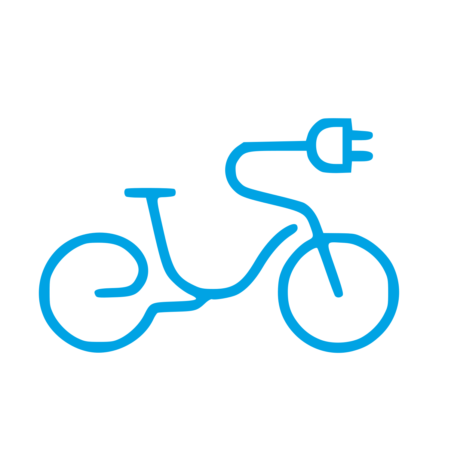 Monoline Electric Bike Logo #00a3e4