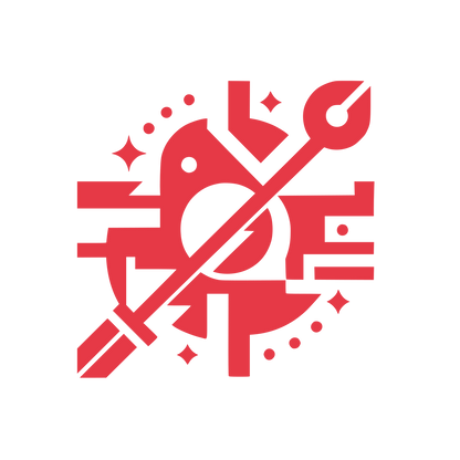 Wrench Tool Geometric Logo #E63946
