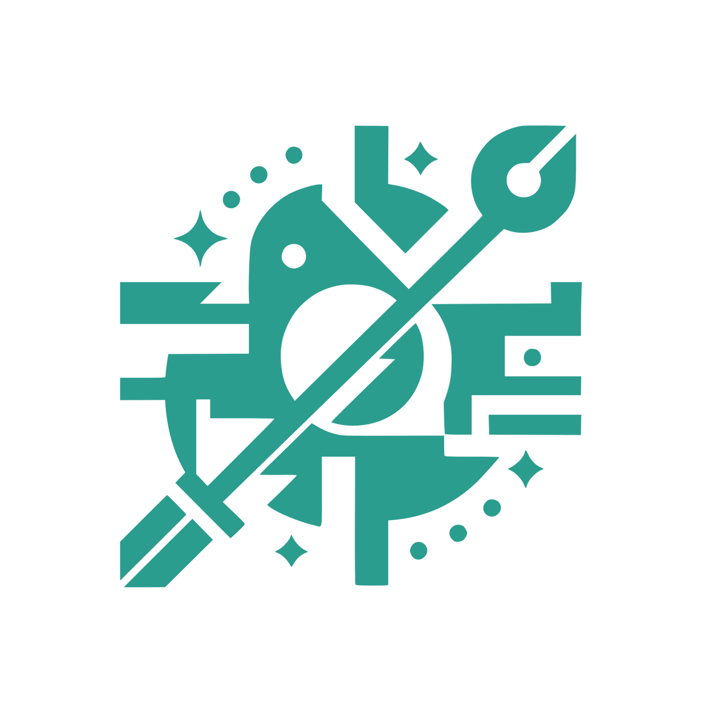 Wrench Tool Geometric Logo #2A9D8F