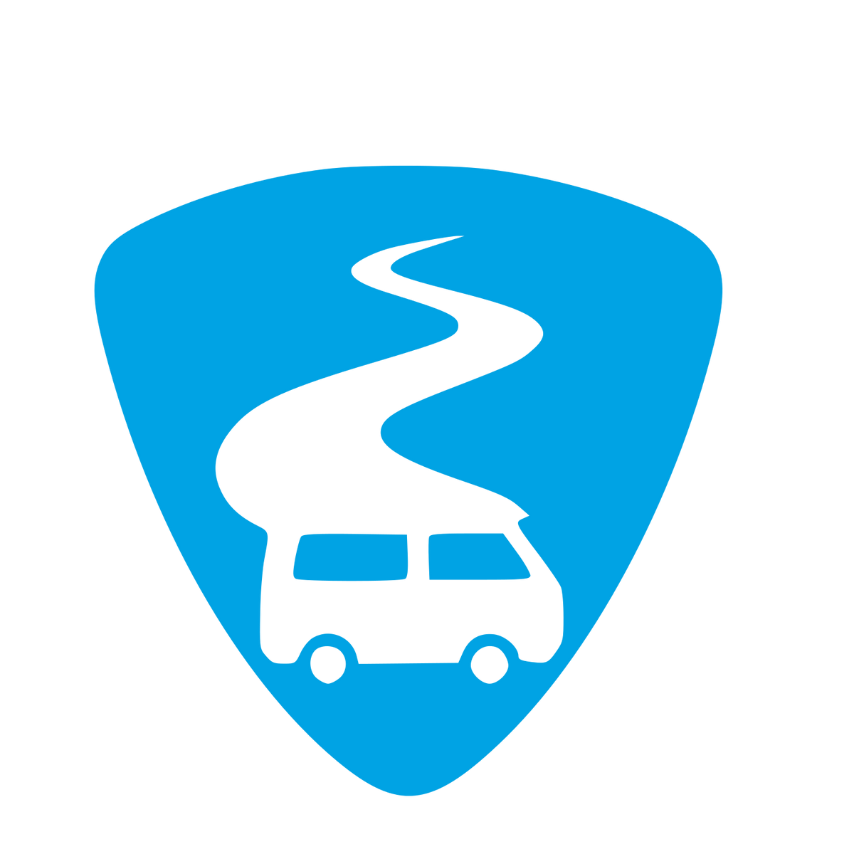 Camper Van Road Logo #00a3e4