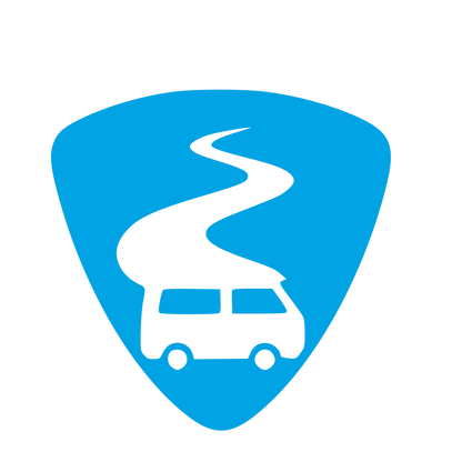 Camper Van Road Logo #00a3e4