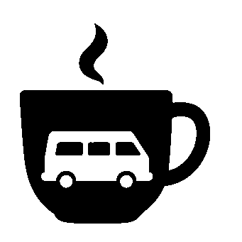 Camper Van Coffee Cup Logo