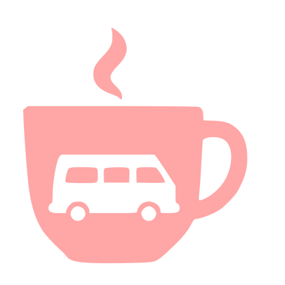 Camper Van Coffee Cup Logo #ffa6a6