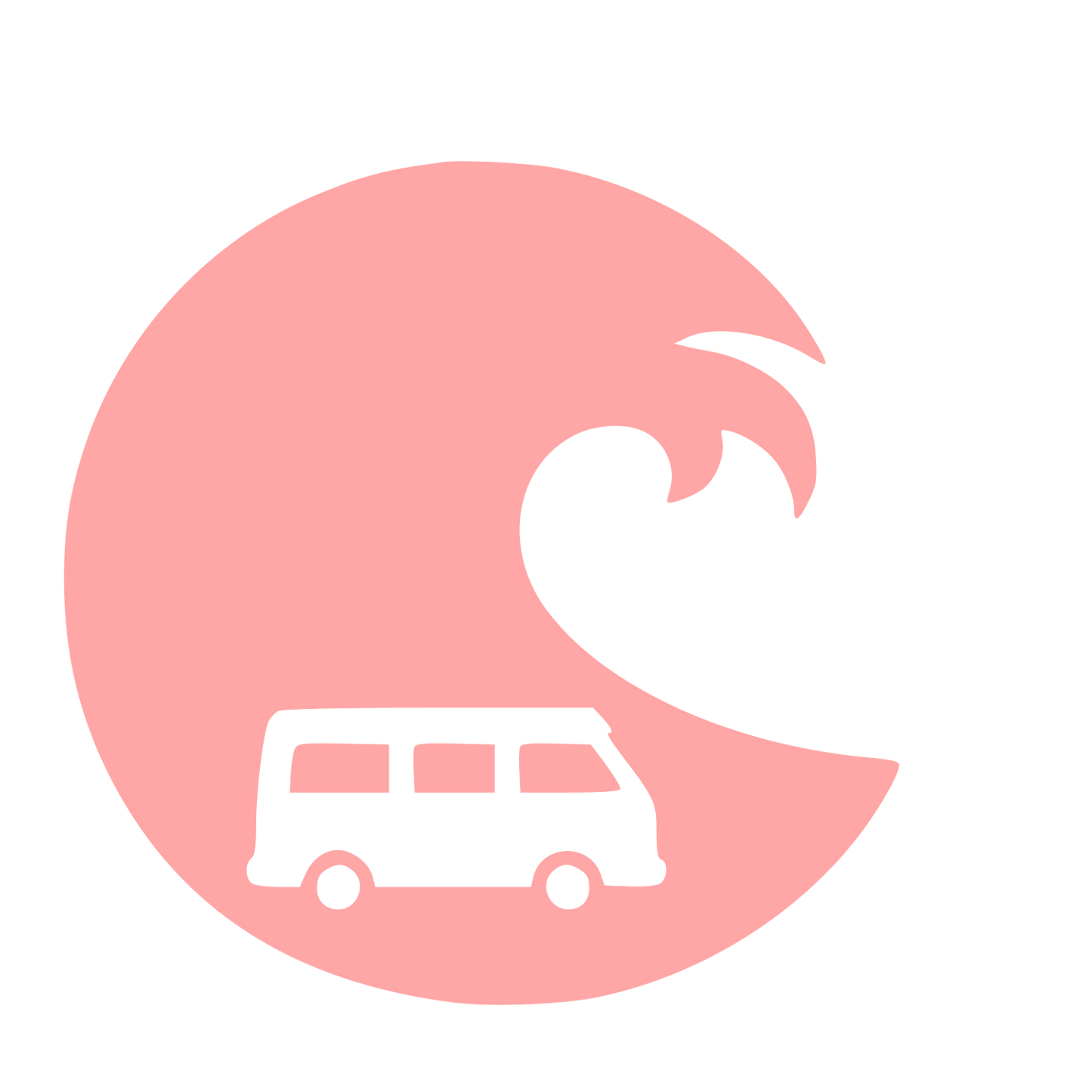 Wave and Van Logo #ffa6a6