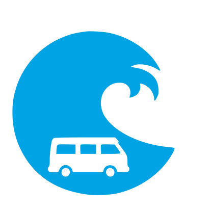 Wave and Van Logo #00a3e4