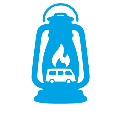 Camper Van Lantern Logo #00a3e4