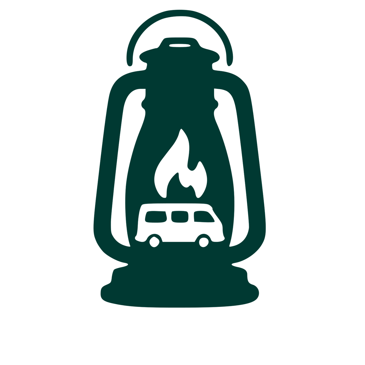 Camper Van Lantern Logo #003932