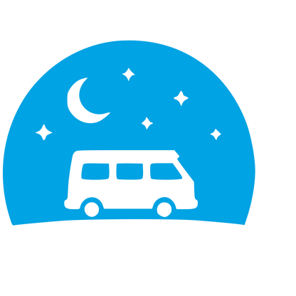 Night Sky Camper Van Logo #00a3e4