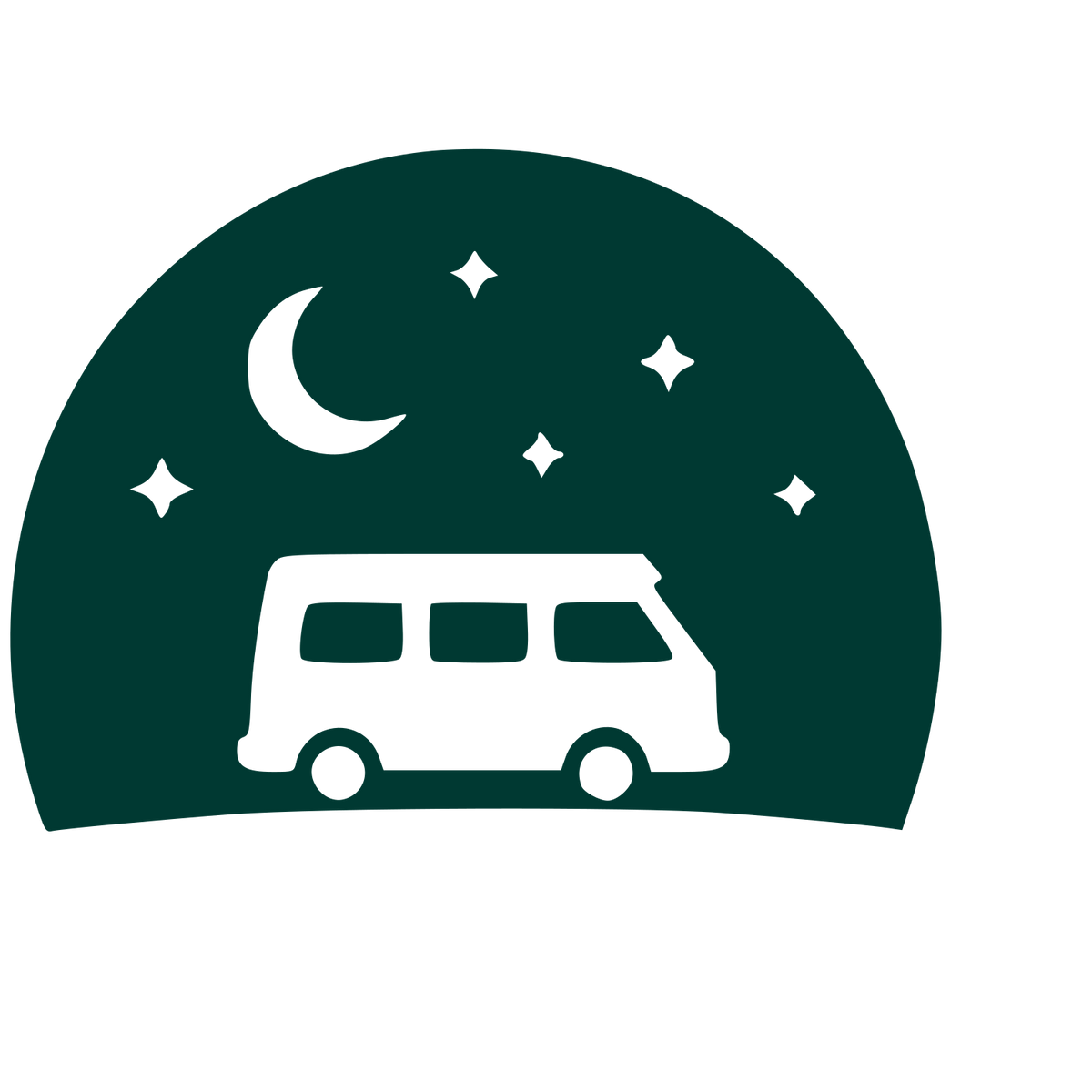 Night Sky Camper Van Logo #003932
