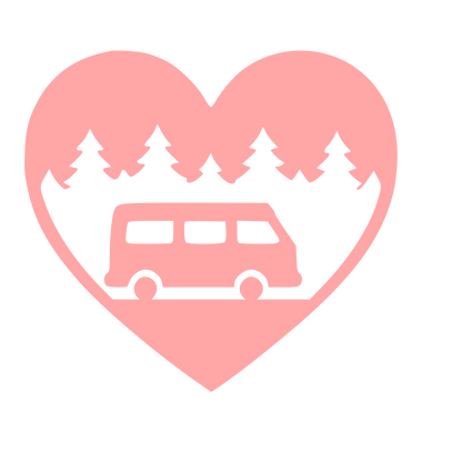 Camper Van Heart Logo #ffa6a6