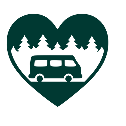 Camper Van Heart Logo #003932