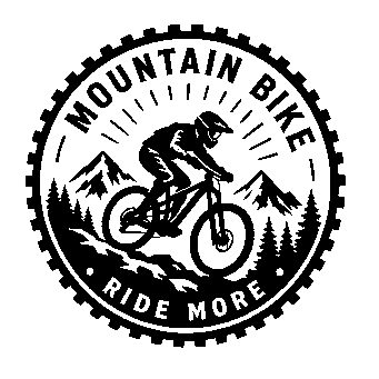Mountain Bike Stamp Badge Logo