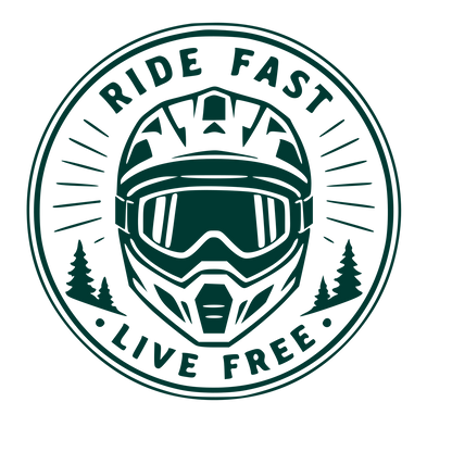 Motocross Helmet Stamp Badge Logo #003932