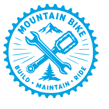 Mountain Bike Mechanic Badge Logo #00a3e4