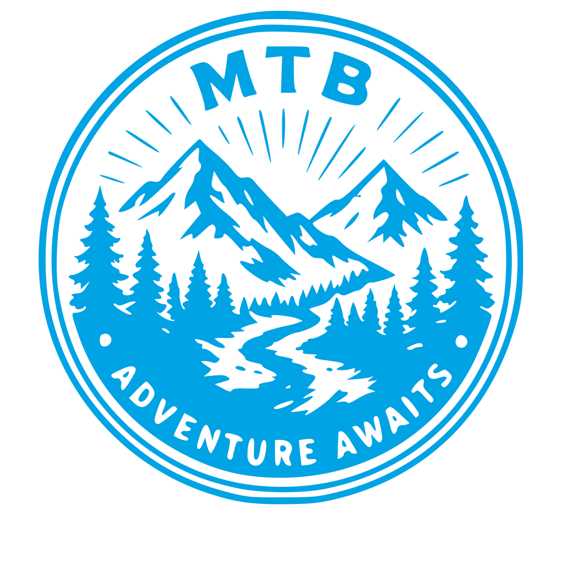 MTB Mountain Badge Logo #00a3e4
