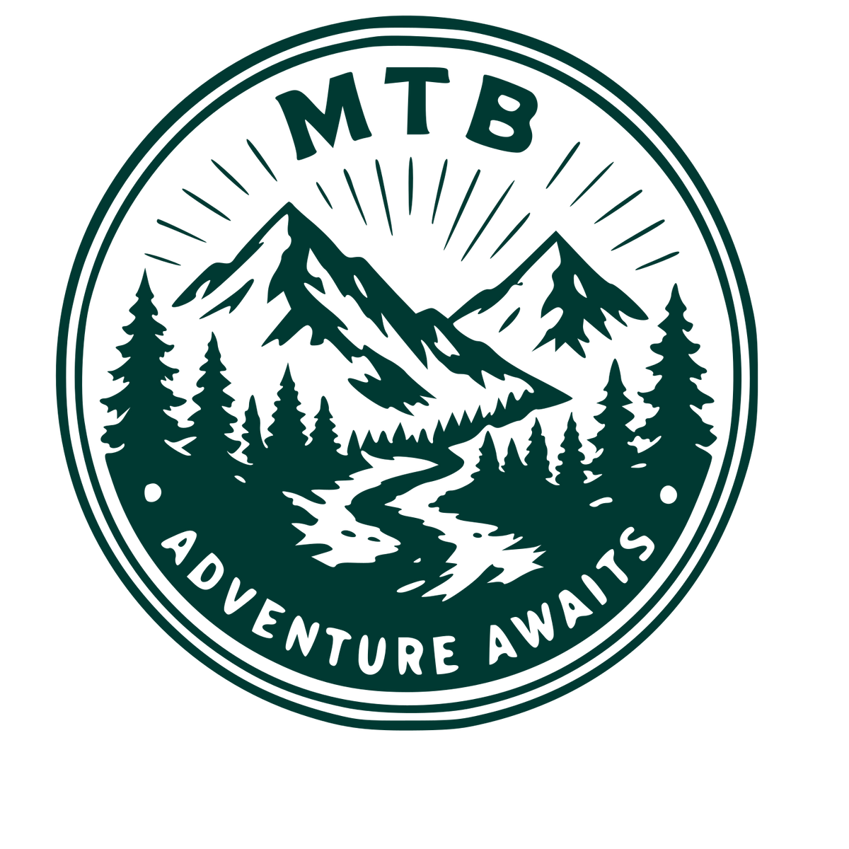 MTB Mountain Badge Logo #003932