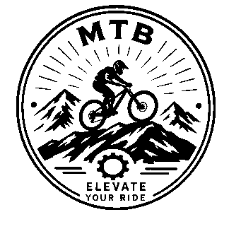 MTB Mountain Biker Badge Logo