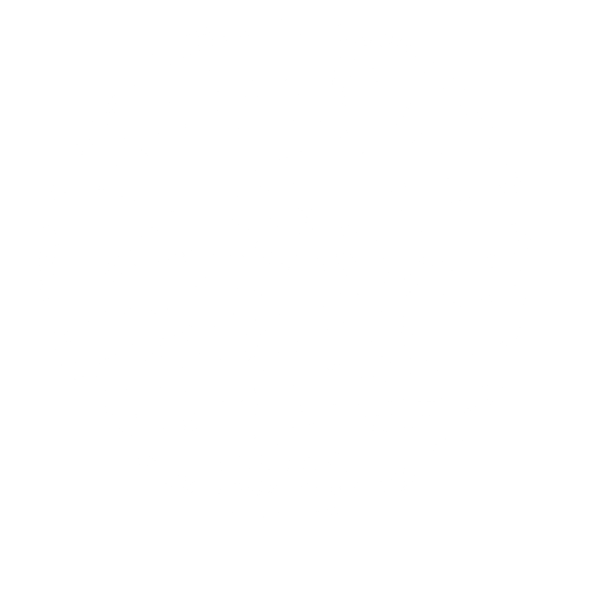 MTB Mountain Biker Badge Logo #ffffff