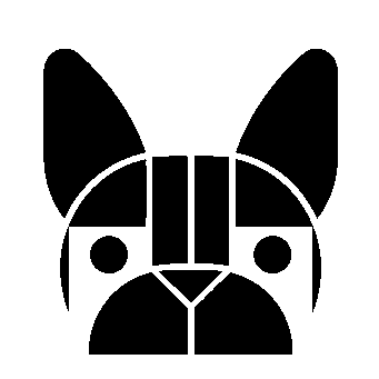 Bauhaus French Bulldog Logo