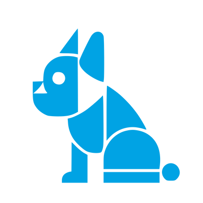 Bauhaus French Bulldog Logo #00a3e4