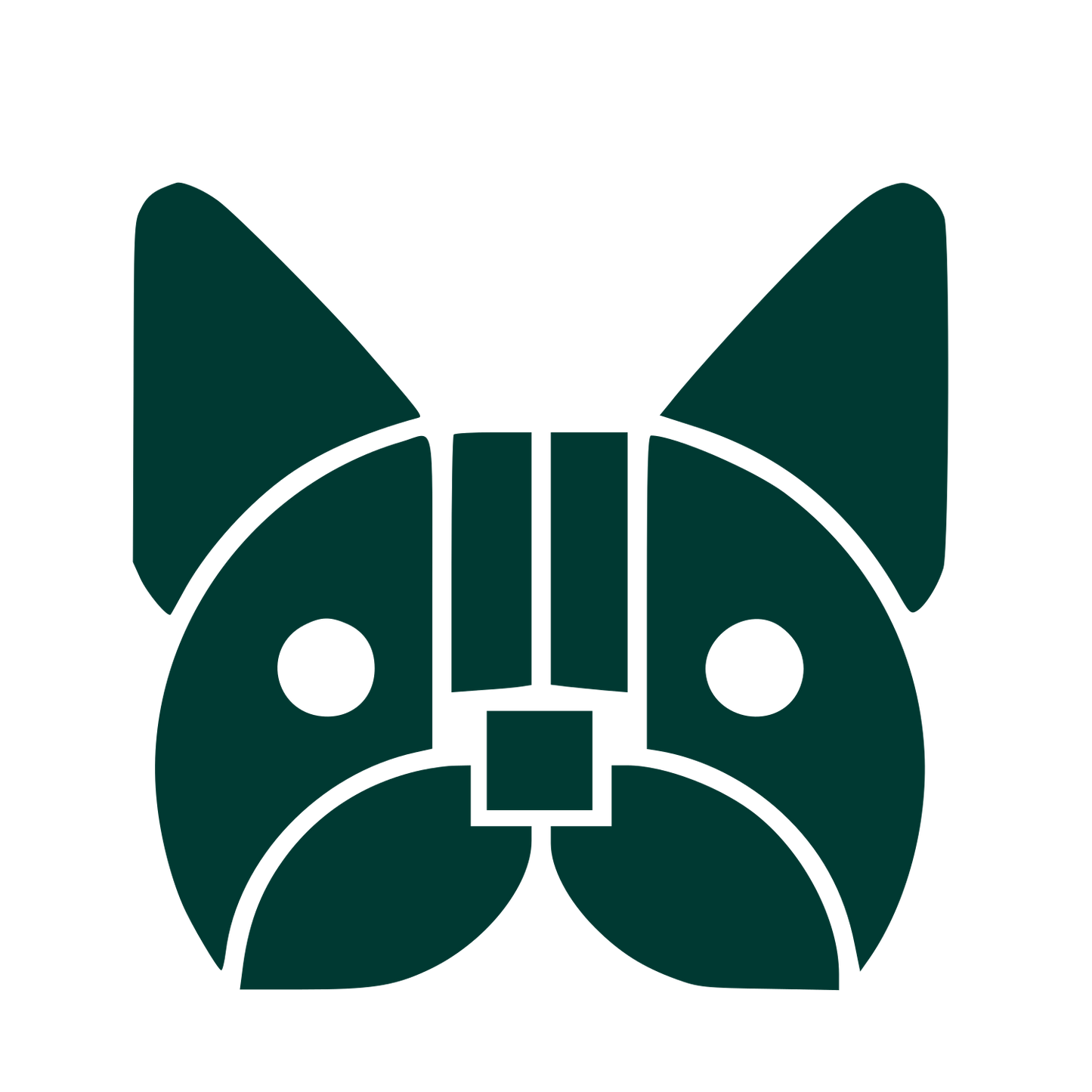 Bauhaus French Bulldog Logo #003932