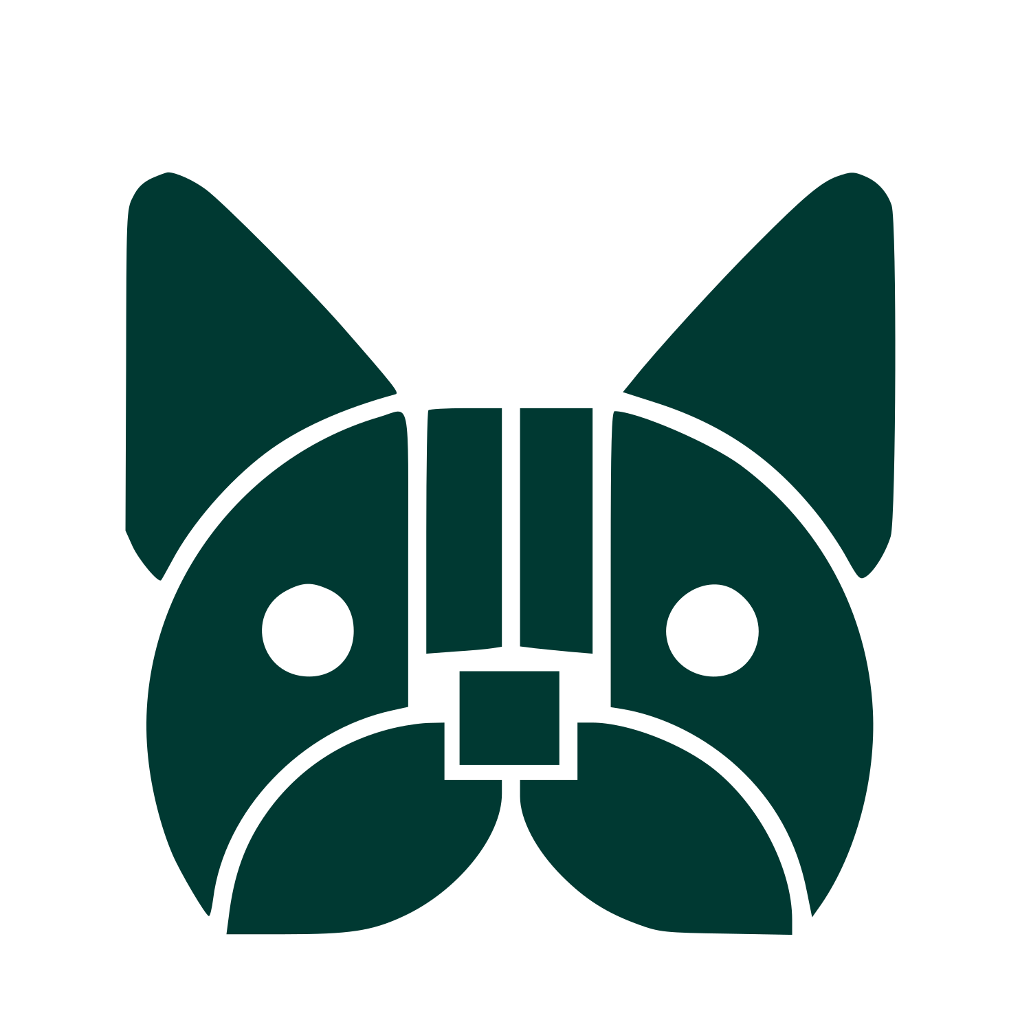 Bauhaus French Bulldog Logo #003932