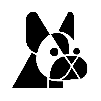 Bauhaus French Bulldog Logo