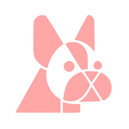 Bauhaus French Bulldog Logo #ffa6a6