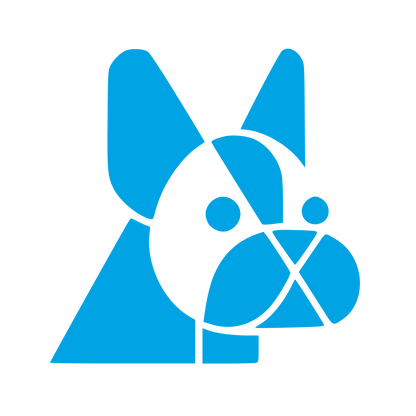 Bauhaus French Bulldog Logo #00a3e4