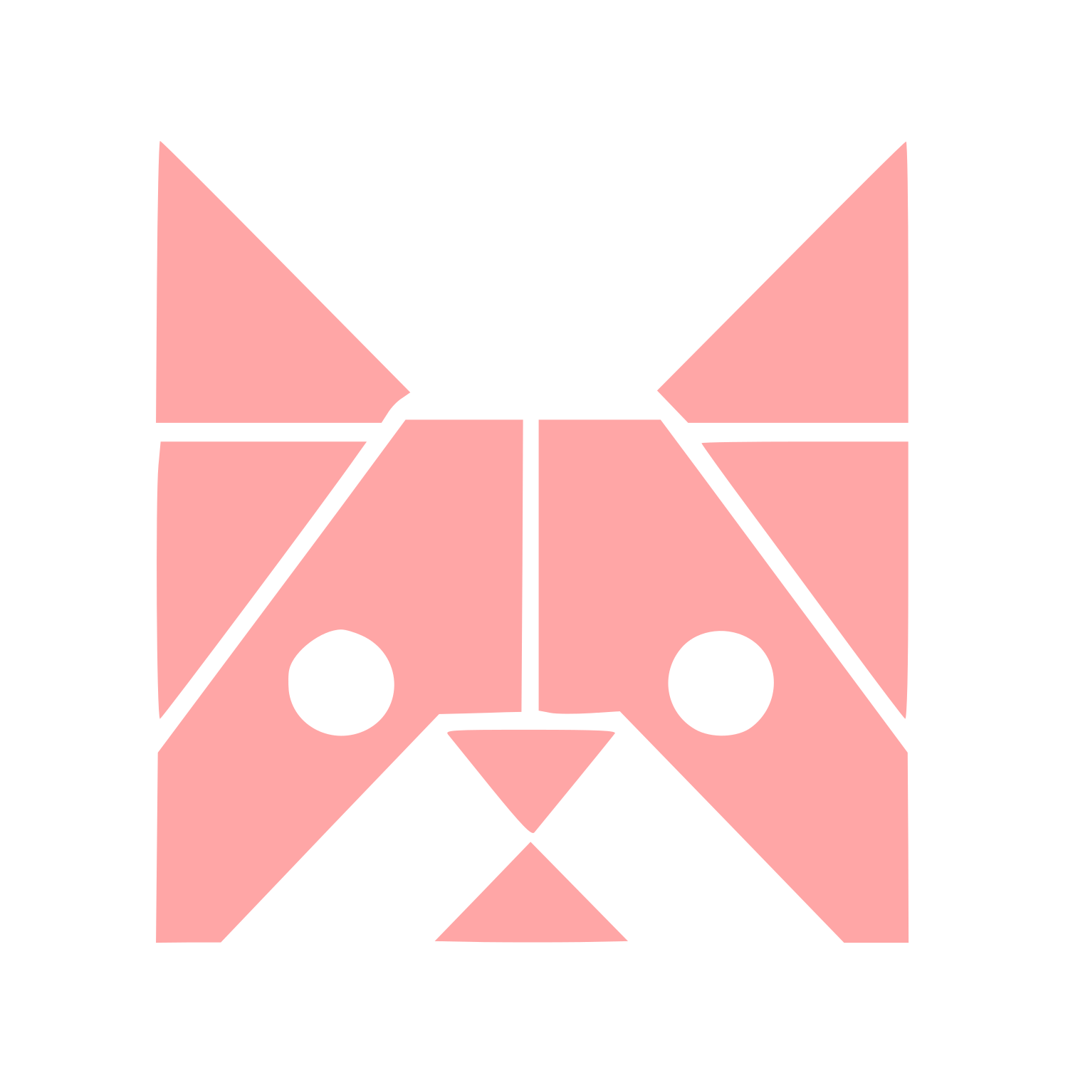 Bauhaus French Bulldog Logo #ffa6a6