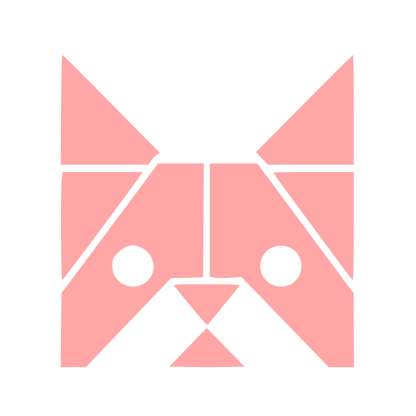 Bauhaus French Bulldog Logo #ffa6a6