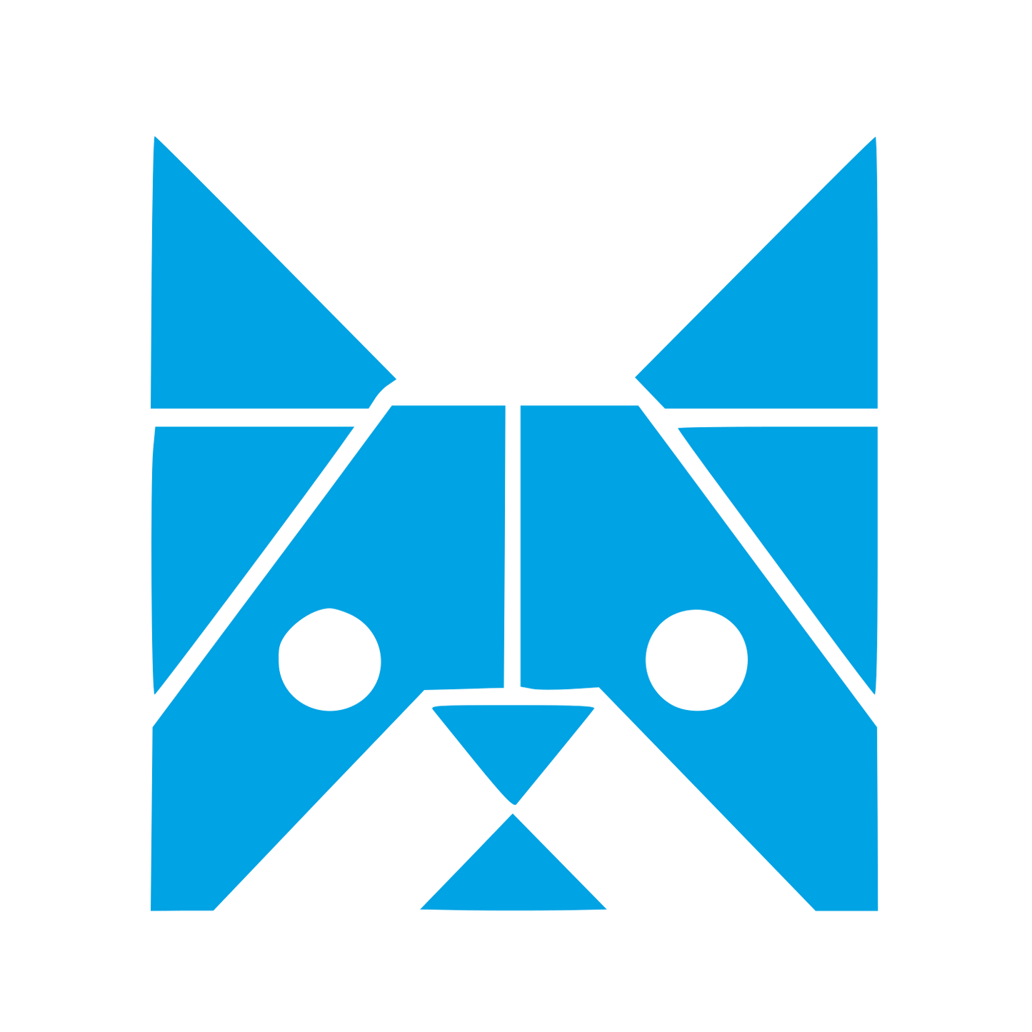 Bauhaus French Bulldog Logo #00a3e4