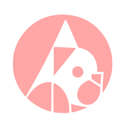 Bauhaus French Bulldog Logo #ffa6a6