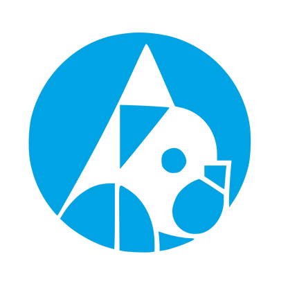 Bauhaus French Bulldog Logo #00a3e4