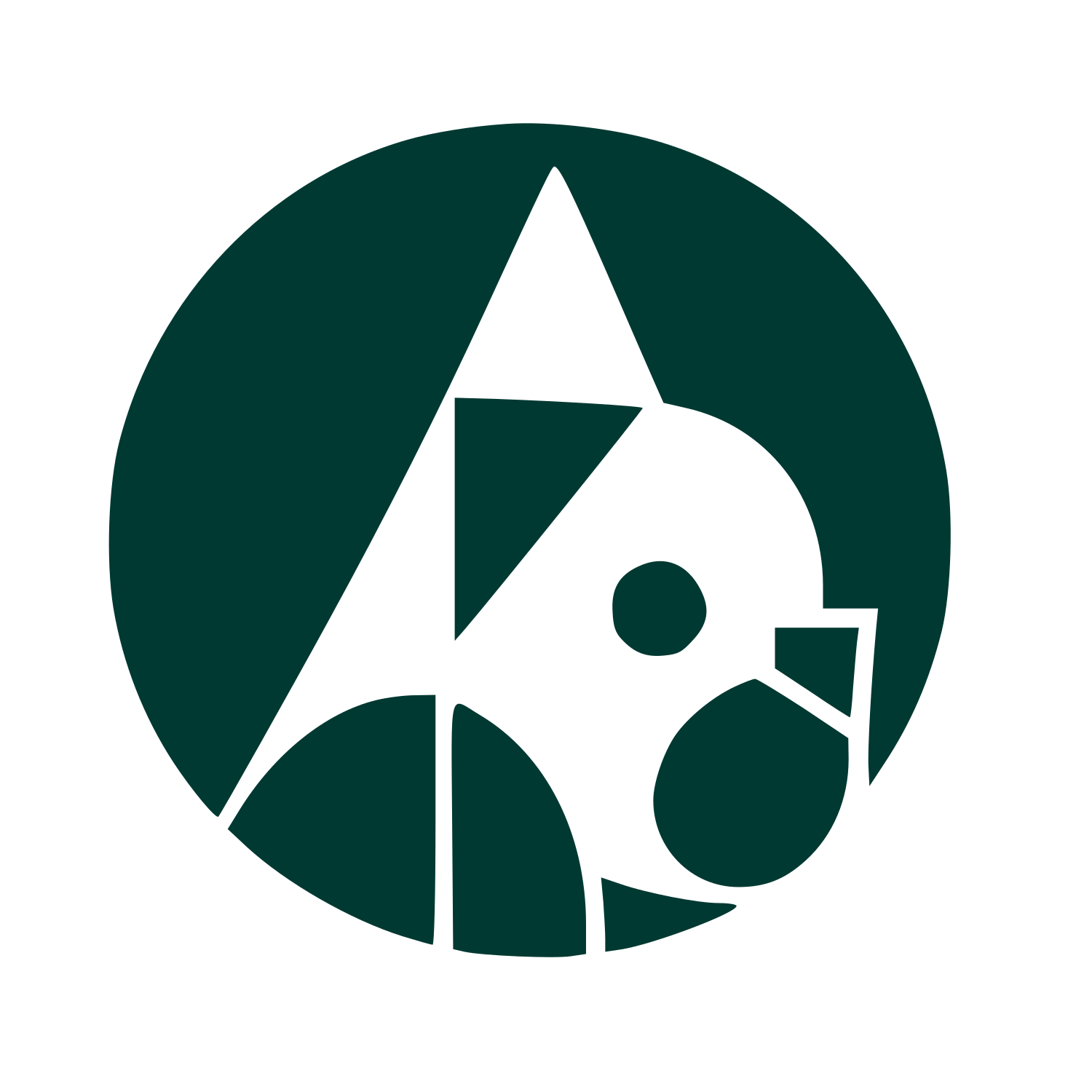 Bauhaus French Bulldog Logo #003932