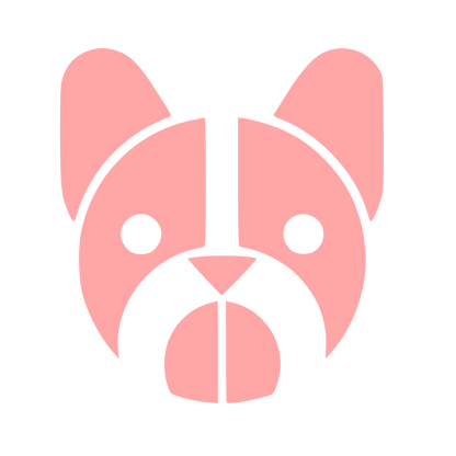 Bauhaus French Bulldog Logo #ffa6a6