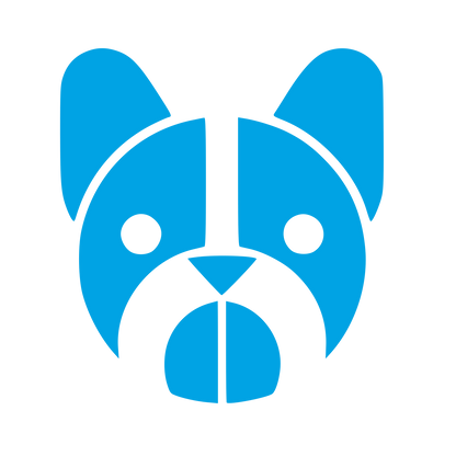 Bauhaus French Bulldog Logo #00a3e4