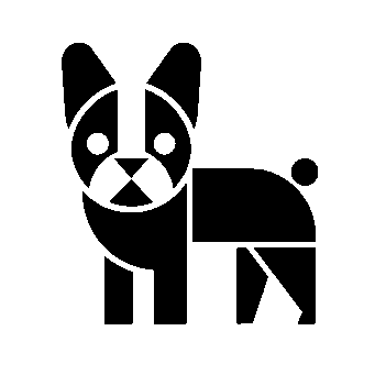 Bauhaus French Bulldog Logo