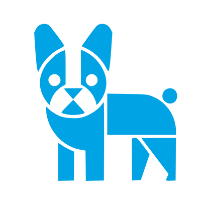 Bauhaus French Bulldog Logo #00a3e4