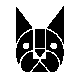 Bauhaus French Bulldog Logo