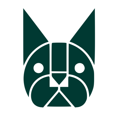 Bauhaus French Bulldog Logo #003932