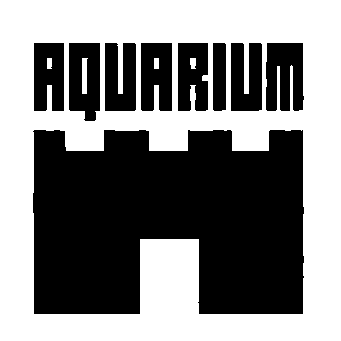 Brutalist Aquarium Castle Logo