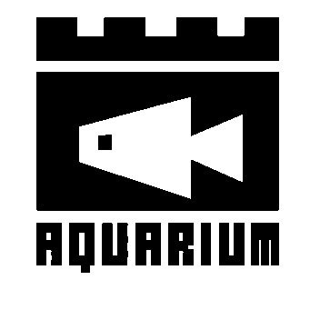 Brutalist Aquarium Castle Logo