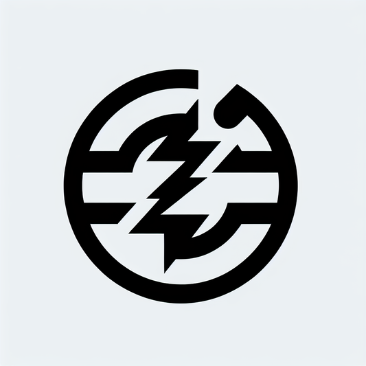 Circular Lightning Bolt Logo