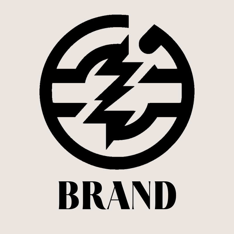 Circular Lightning Bolt Logo preview