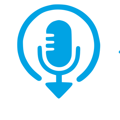 Podcast Microphone Download Logo #00a3e4