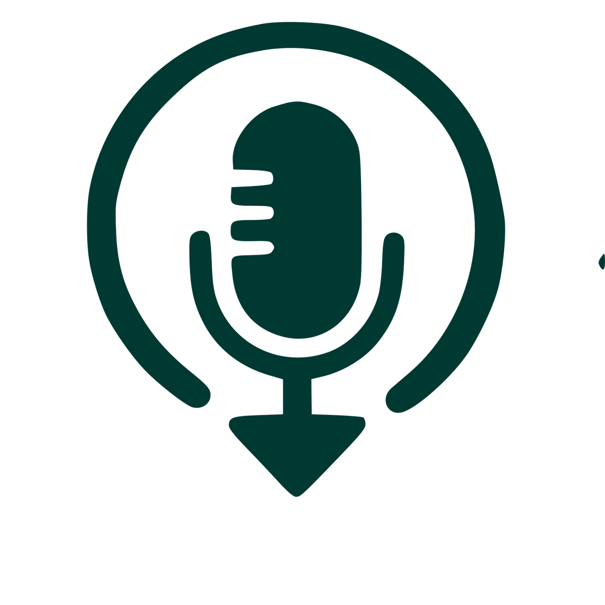Podcast Microphone Download Logo #003932