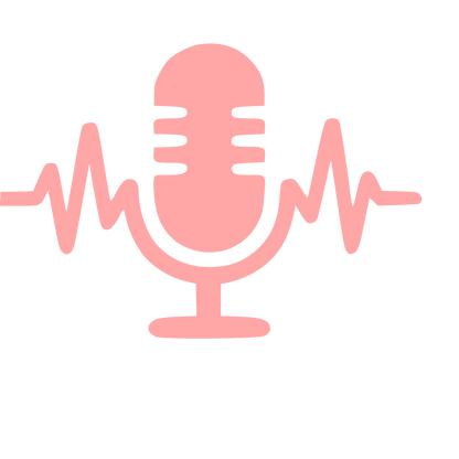 Podcast Mic Soundwave Logo #ffa6a6