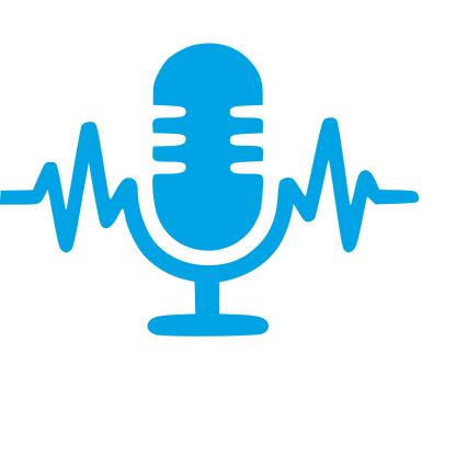 Podcast Mic Soundwave Logo #00a3e4